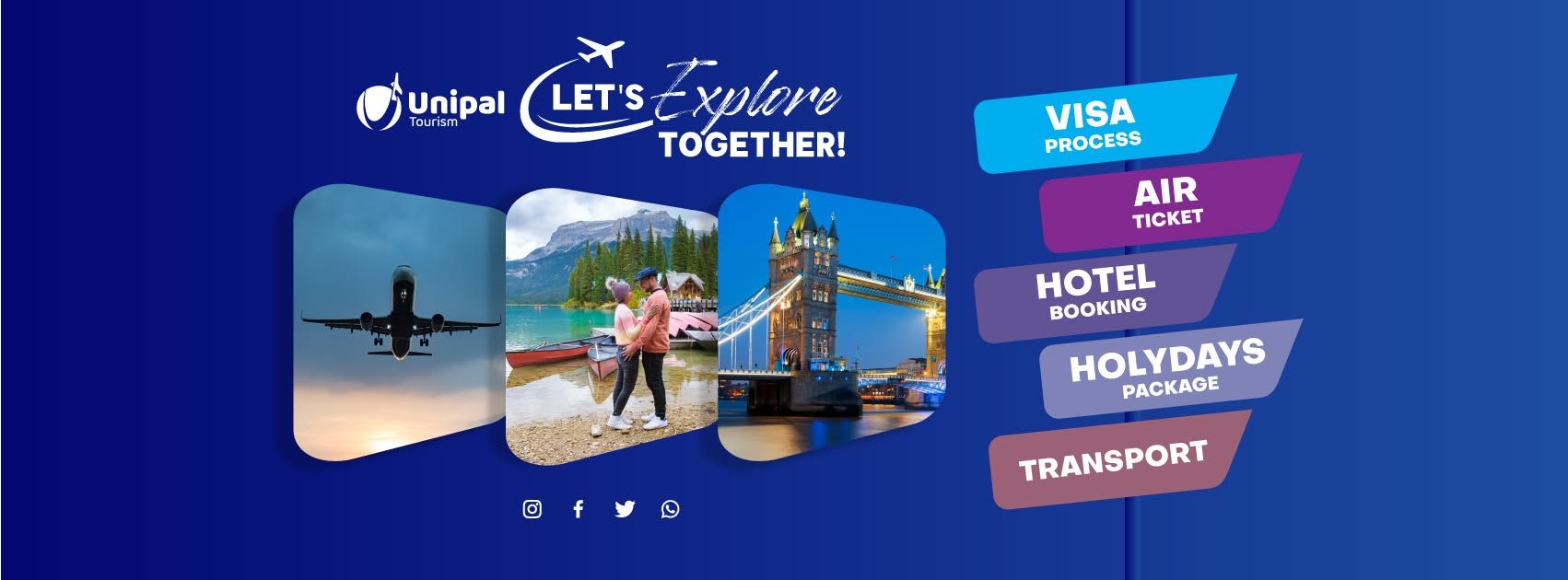 Unipal Tourism travel services for visas, flights, hotels and transport